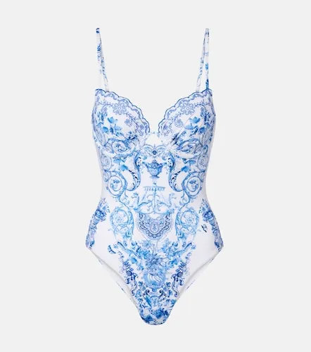 Embroidered printed swimsuit - Camilla - Modalova