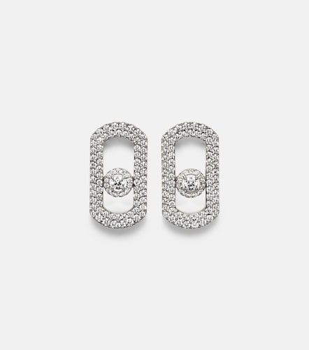 Pendientes So Move de oro blanco de 18 ct con diamantes - Messika - Modalova
