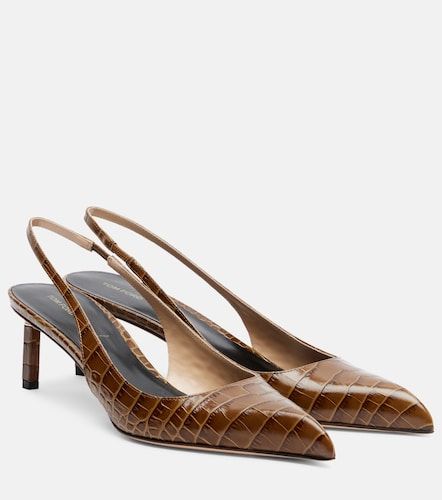 Croc-effect slingback pumps - Tom Ford - Modalova