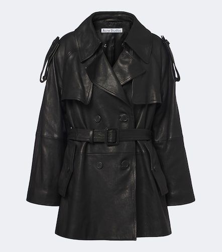 Acne Studios Leather trench coat - Acne Studios - Modalova