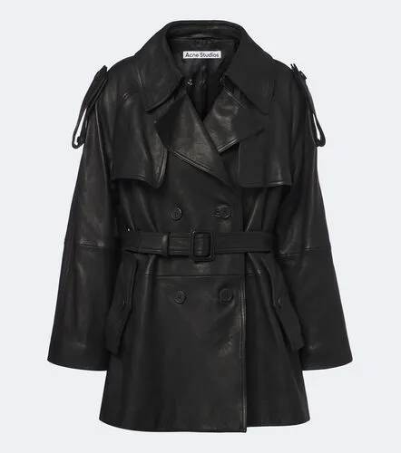 Acne Studios Leather trench coat - Acne Studios - Modalova