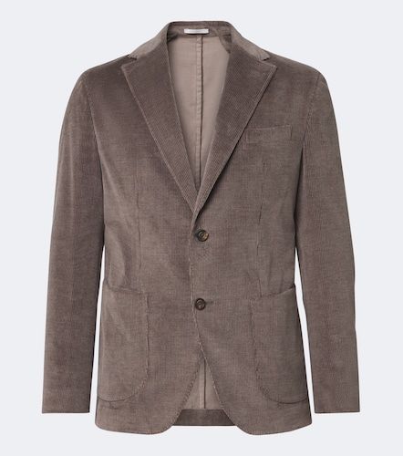Blazer in velluto di cotone e cashmere a coste - Eleventy - Modalova