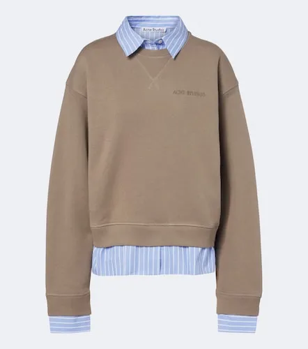Sudadera de jersey de algodón a capas - Acne Studios - Modalova