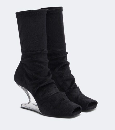Botines Cantilever de terciopelo de jersey - Rick Owens - Modalova