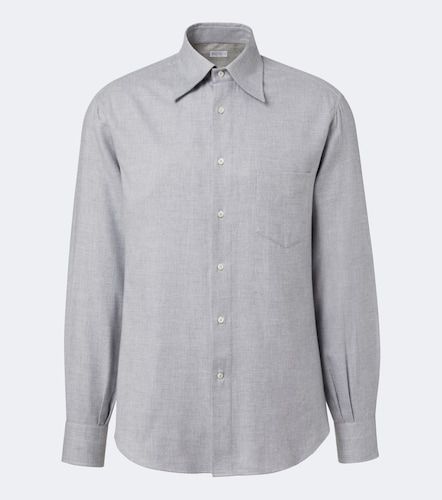 Camicia in misto cotone - Brunello Cucinelli - Modalova