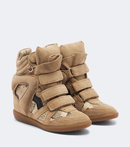 Sneakers con zeppa Bekett in pelle e suede - Isabel Marant - Modalova