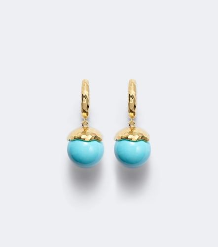 Pendientes Orb de oro de 18 ct con turquesas - Octavia Elizabeth - Modalova