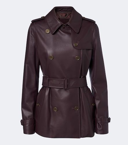Burberry Trenchcoat aus Leder - Burberry - Modalova