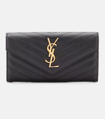 Monogram Large leather wallet - Saint Laurent - Modalova