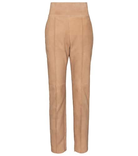 Pantalones de gamuza de tiro alto - Alexandre Vauthier - Modalova