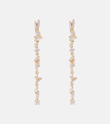 Orecchini pendenti Iva in oro 18kt con diamanti - Suzanne Kalan - Modalova