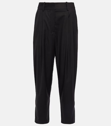 Herringbone tapered wool pants - Alaia - Modalova