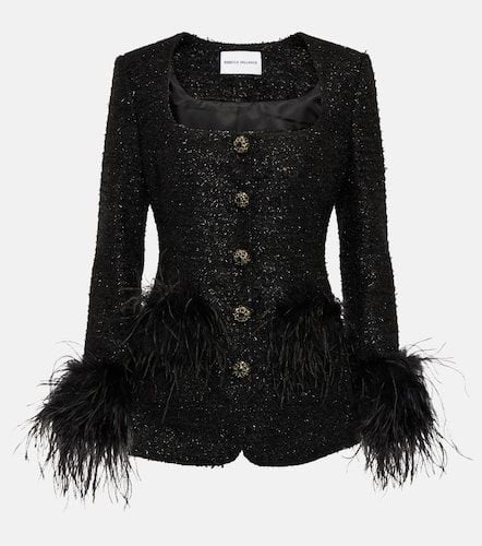 Jourdan feather-trimmed jacket - Rebecca Vallance - Modalova