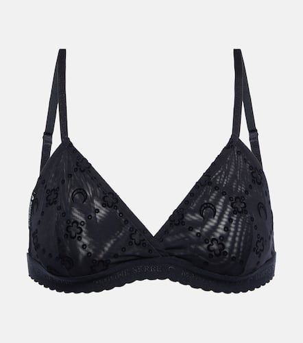 Bralette Moonogram de malla - Marine Serre - Modalova