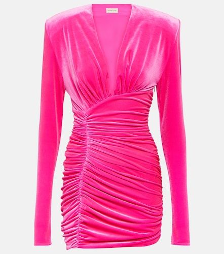 Miniabito in velluto con ruches - Alexandre Vauthier - Modalova