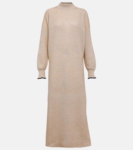 Vestido midi en mezcla de alpaca y algodón - Brunello Cucinelli - Modalova