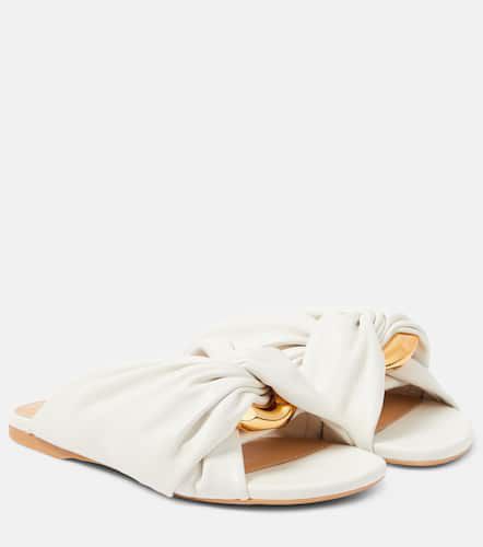 JW Anderson Corner leather slides - JW Anderson - Modalova