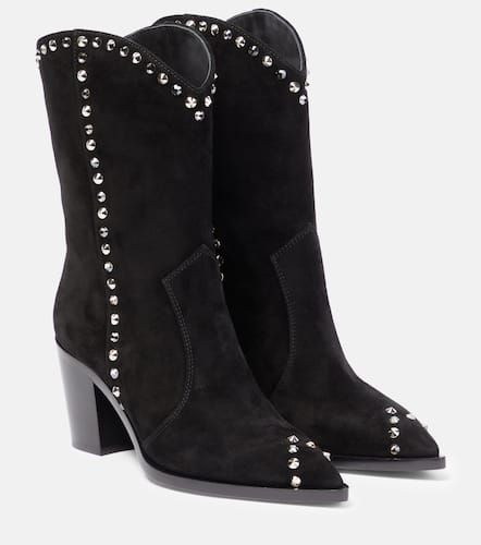 Denver studded suede cowboy boots - Gianvito Rossi - Modalova