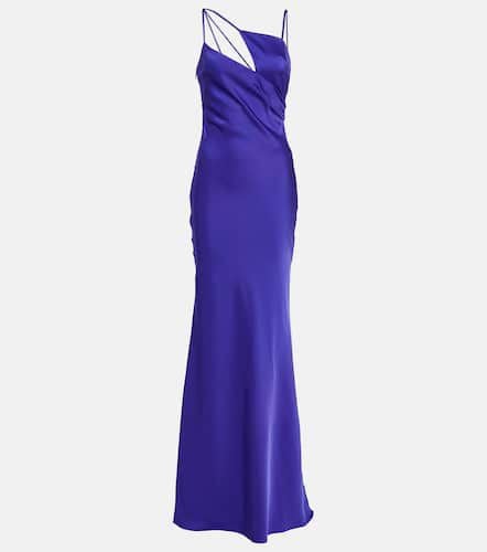 The Attico Melva satin slip gown - The Attico - Modalova