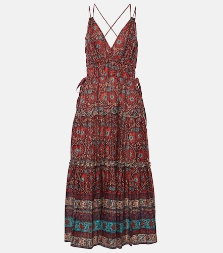 Abito midi Rosa in misto cotone con stampa - Ulla Johnson - Modalova
