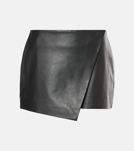 Cleo leather wrap skirt - The Frankie Shop - Modalova