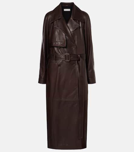 Trenchcoat Valetta aus Leder - Nour Hammour - Modalova