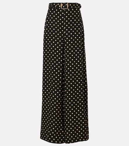 Belted polka-dot wide-leg pants - Zimmermann - Modalova