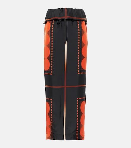 Falda larga Lilila de seda estampada - Khaite - Modalova