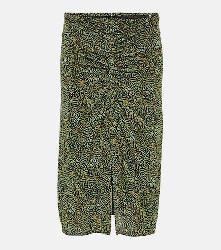 Falda midi de jersey drapeada - Isabel Marant - Modalova