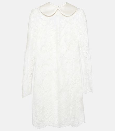 Minikleid aus Satin mit Spitze - Dolce&Gabbana - Modalova