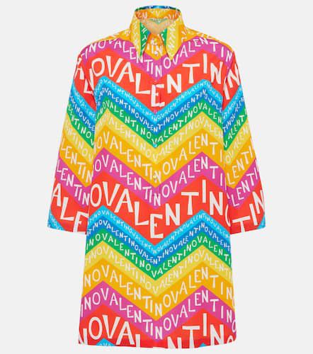 Valentino Logo cotton shirt dress - Valentino - Modalova