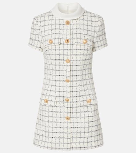 Checked boucle minidress - Self-Portrait - Modalova