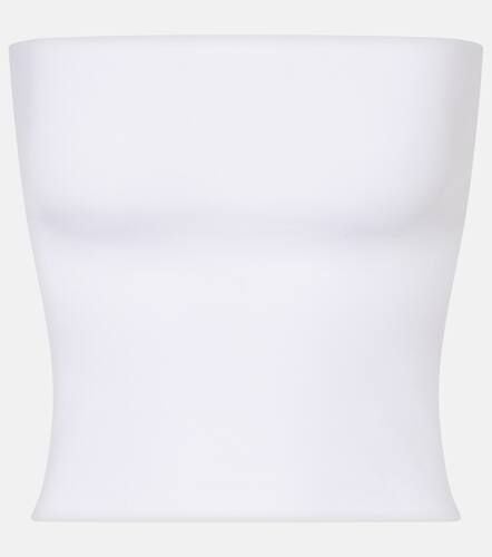 Cotton-blend jersey bandeau top - Brunello Cucinelli - Modalova