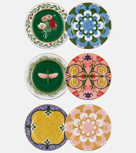 Set de 6 platos de postre Libellula - La DoubleJ - Modalova