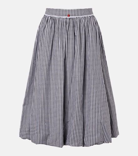 Falda midi Alba de popelín de algodón - Bananhot - Modalova