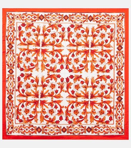 Sciarpa Majolica in twill di seta - Dolce&Gabbana - Modalova