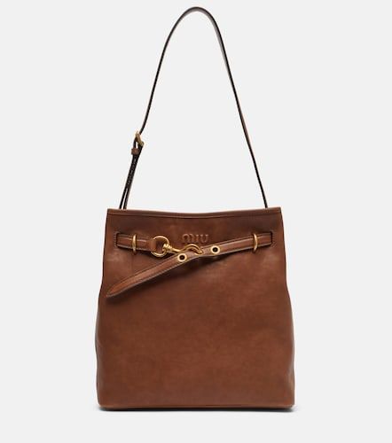 Borsa a secchiello Aventure in pelle - Miu Miu - Modalova