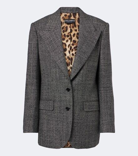 Dolce&Gabbana Blazer aus Woll-Tweed - Dolce&Gabbana - Modalova