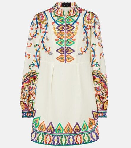 Vestido corto de algodón estampado - Etro - Modalova