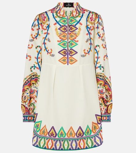 Vestido corto de algodón estampado - Etro - Modalova