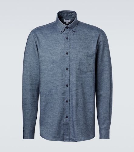 Camisa de franela de algodón - Sunspel - Modalova