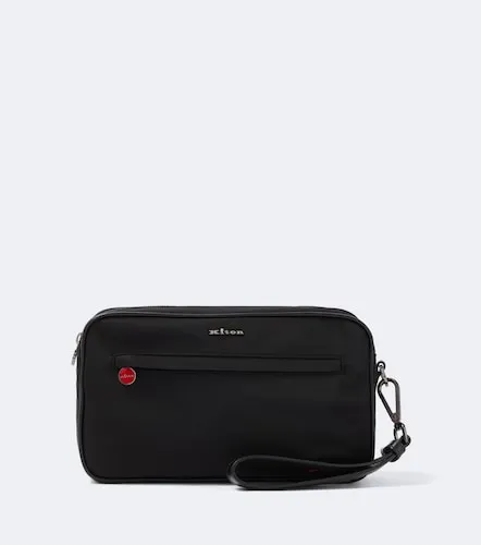 Kiton Leather-trimmed toiletry bag - Kiton - Modalova