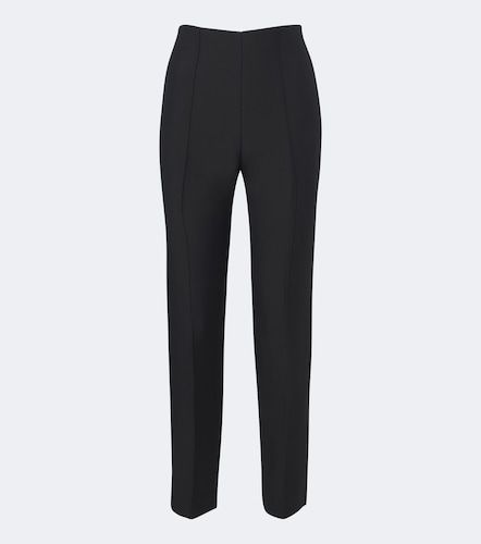 Wool and silk cropped slim pants - Roland Mouret - Modalova