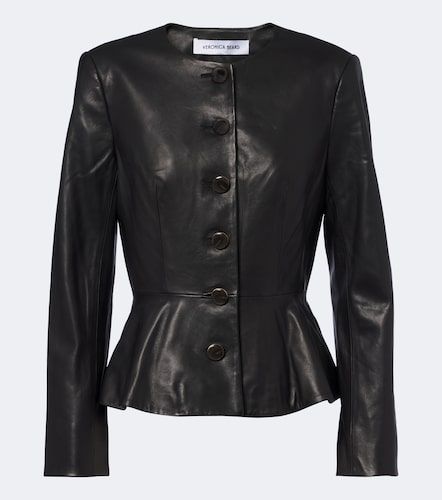 Chaqueta Quinn de piel con peplum - Veronica Beard - Modalova