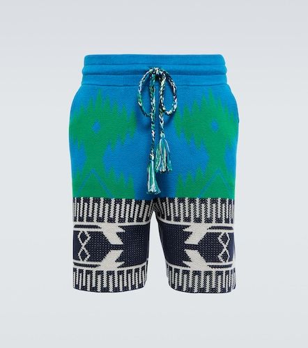 Shorts en piqué de algodón en jacquard - Alanui - Modalova