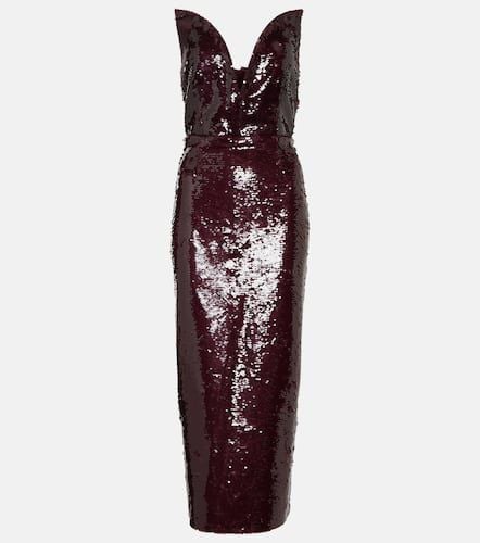 Sequinned bandeau midi dress - Roland Mouret - Modalova