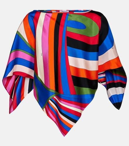 Pucci Iride silk twill top - Pucci - Modalova