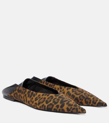 Saint Laurent Mules Nour mit Leder - Saint Laurent - Modalova