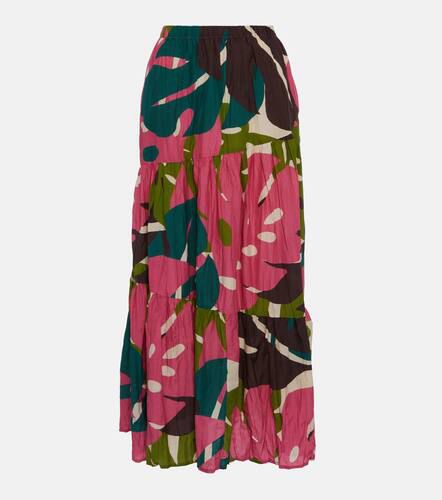 Lydia printed cotton and silk maxi skirt - Velvet - Modalova