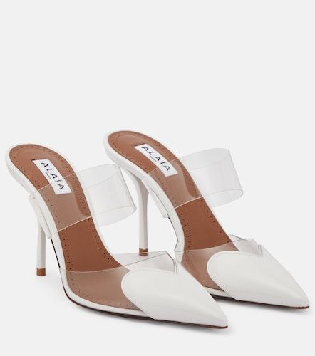 Cour patent leather and PU mules - Alaia - Modalova